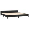vidaXL Cadre de lit sans matelas noir 200x200 cm velours