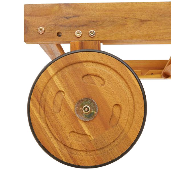 vidaXL Transat 3 pcs Marron 40 x 40 x 40cm Bois d'acacia massif