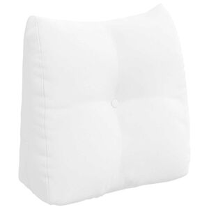 vidaXL Coussin de Dos Blanc 45 x 24 x 50 cm tissu