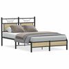 vidaXL Cadre de lit sans matelas ch&ecirc;ne sonoma 120x200 cm