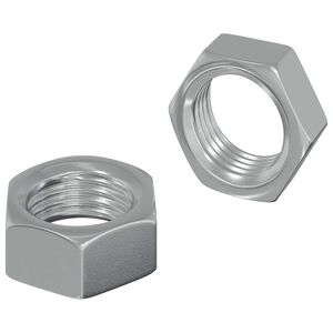 vidaXL &Eacute;crou Hexagonal 2 pi&egrave;ces Argent&eacute; M6 m&eacute;tal