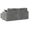 vidaXL Canap&eacute; Gris fonc&eacute; 198 x 134 x 80 cm Velours