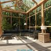 vidaXL Salon de jardin 8 pcs avec coussins r&eacute;sine tress&eacute;e gris