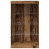 vidaXL Buffet LED Bois ancien 60,5 x 37 x 100 cm Bois d'ing&eacute;nierie