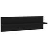 vidaXL &Eacute;tag&egrave;res murales 4 pcs Noir 60x11,5x18 cm bois d'ing&eacute;nierie