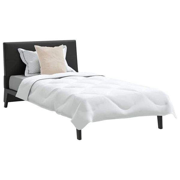vidaXL Duvet d'&eacute;t&eacute; simple avec oreiller 2 pcs Blanc Microfibre