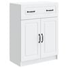 vidaXL Buffet Blanc 66 x 34,5 x 87 cm Bois d'ing&eacute;nierie