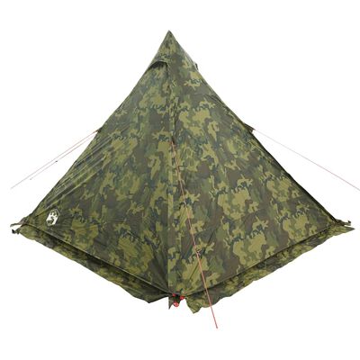 vidaXL Tente familiale tipi 6 personnes camouflage imperméable