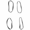 vidaXL Bandes tress&eacute;es pour chevaux 500 pcs silicone noir