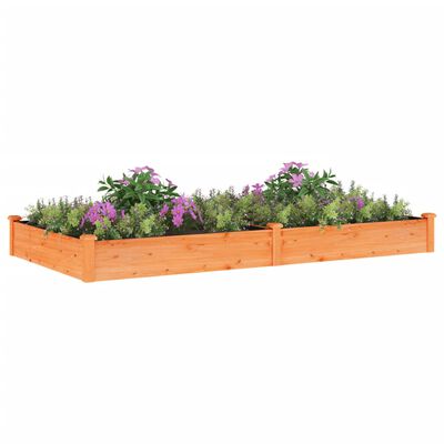 vidaXL Lit surélevé de jardin doublure 240x120x25 cm bois massif sapin