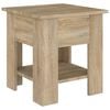 vidaXL Table basse ch&ecirc;ne sonoma 40x40x42 cm bois d'ing&eacute;nierie