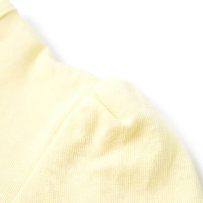 T-shirt pour enfants imprimé patins à roulettes jaune tendre 92