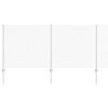 vidaXL Cl&ocirc;ture grillag&eacute;e avec poteau 10 x 1 m Acier galvanis&eacute; Argent&eacute;