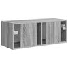 vidaXL Meuble TV mural Montage mural Gris Sonoma 78,5 x 31 x 29,5 cm