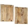 vidaXL Panneaux muraux 2 pcs Bois de manguier solide 60x60x2,5 cm