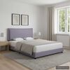 vidaXL Cadre de lit sans matelas gris clair tissu 140x200 cm