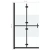vidaXL Paroi de douche pliable Verre ESG demi-d&eacute;poli 70x190 cm