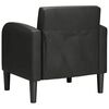 vidaXL Chaise de canap&eacute; avec accoudoirs noir 54 cm similicuir