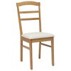 vidaXL Chaise de salle &agrave; manger 2 pcs Naturel et clair