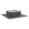 vidaXL Tapis de piscine Gris clair 274 x 274 cm