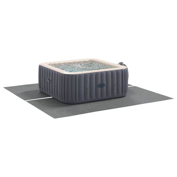 vidaXL Tapis de piscine Gris clair 274 x 274 cm