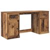 vidaXL Bureau avec armoire Bois Ancien Bois d'ing&eacute;nierie