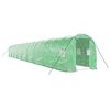 vidaXL Serre avec cadre en acier vert 36 m&sup2; 18x2x2 m
