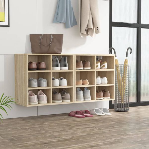 vidaXL Armoires &agrave; chaussures 2 pcs Ch&ecirc;ne Sonoma 52,5x30x50 cm
