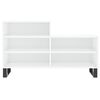 vidaXL Armoire &agrave; chaussure Blanc brillant 102x36x60 cm Bois ing&eacute;nierie