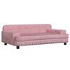 vidaXL Canap&eacute; pour enfants rose 90x53x30 cm velours
