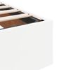 VidaXL Cadre de lit ottoman avec matelas blanc 200x200 cm similicuir