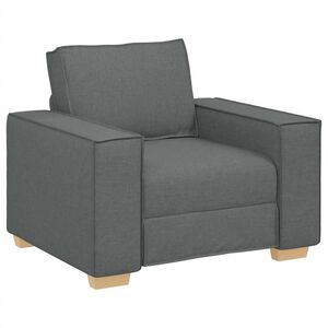 vidaXL Canap&eacute; Fauteuil Gris Fonc&eacute; 60 cm Tissu