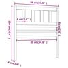 vidaXL T&ecirc;te de lit Gris 96x4x100 cm Bois massif de pin