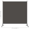 vidaXL Cloison de s&eacute;paration anthracite 175x180 cm tissu