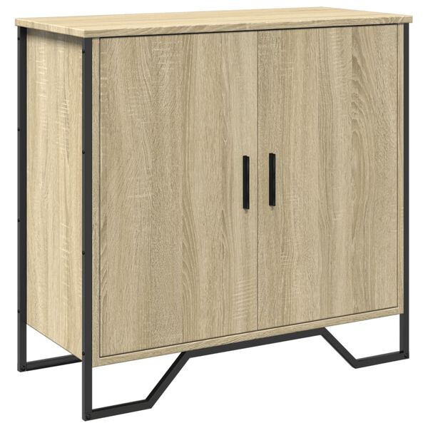 vidaXL Buffet ch&ecirc;ne sonoma 78x35,5x74,5 cm bois d'ing&eacute;nierie