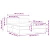 vidaXL Lit de Rangement avec matelas avec t&ecirc;te de lit Rose 90 x 200 cm