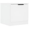 vidaXL Table de chevet Blanc 40x39x40 cm
