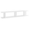 vidaXL &Eacute;tag&egrave;res murales 2 pcs Blanc brillant 105x18x20 cmnierie