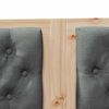 vidaXL T&ecirc;te de lit marron et gris fonc&eacute; 150 cm Bois massif en pin
