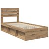 vidaXL Cadre de lit Ch&ecirc;ne artisan 90 x 200 cm Pin massif