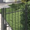 vidaXL Porte de Cl&ocirc;ture Gris 103 x 225 cm Acier enduit de poudre