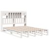 vidaXL Lit biblioth&egrave;que sans matelas blanc 150x200 cm bois pin massif
