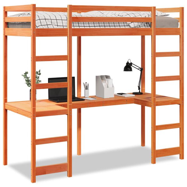 vidaXL Cadre de lit superpos&eacute; sans matelas 80x200cm bois de pin massif