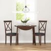 vidaXL Chaises &agrave; manger 2 pcs blanc bois massif caoutchouc