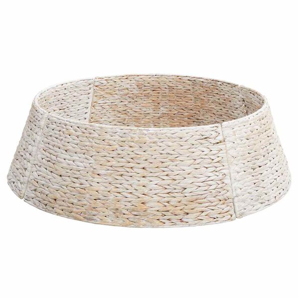 vidaXL Collier de sapin de No&euml;l Blanc 90 x 90 x 28 cm Jacinthe d'eau