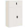 vidaXL Classeur blanc 90x40x145 cm acier