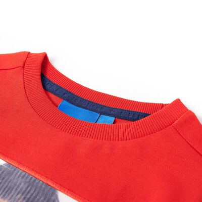 T-shirt pour enfants à manches longues rouge 92