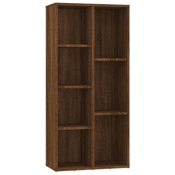 vidaXL Armoire &agrave; livres Ch&ecirc;ne marron 50x25x106 cm