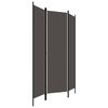 vidaXL Cloison de s&eacute;paration 3 panneaux Anthracite 150x180 cm