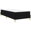 vidaXL Lit &agrave; ressorts avec matelas Noir 90 x 200 cm tissu
